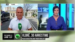Top Channel/ Vlorë, 30 arrestime! Policia shënjestroi zonat pranë shkollave