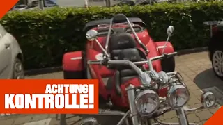 "Da ist schon richtig Zug drin!" - Besonderes Motorrad beim TÜV! 1/2 | Achtung Kontrolle | KabelEins