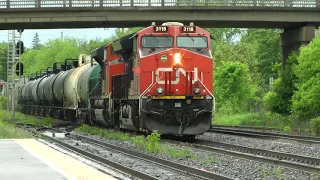 CN Train 369 Westbound Meets CN Train 586 Eastbound May 28, 2024