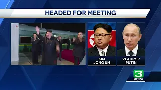 Train carrying North Korea leader Kim Jong Un departs for Russia