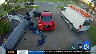 Attempted car theft, attack caught on camera