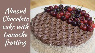 ALMOND CHOCOLATE CAKE | (ENGLISH and ARABIC subtitles)