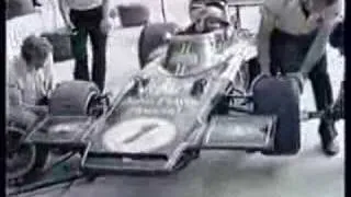 Formula One 1973 Emerson Fittipaldi pit stop