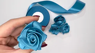 DIY Ribbon Flowers Tutorial: Easy Satin Ribbon Roses and Flowers Making