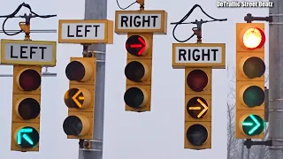 Flashing Left & Right Turn Arrow Traffic Lights