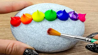 Love ❤️ | Easy Stone Painting | Simple Acrylic Painting on Rocks