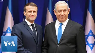 France President Macron Meets Israel PM Netanyahu Ahead of Holocaust Forum