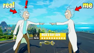 I Pretended to be RICK in Fortnite (Rick and Morty)