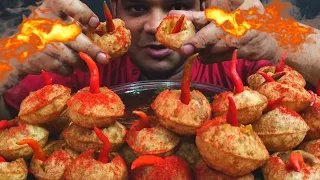 😭AAJ MARTE😇MARTE BACHE |🥵 DESI RED CHILLI 🌶️ UNLIMITED PANIPURI | GOLGAPPA EATING CHALLENGE 🔥 SPICY