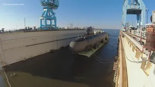 Submarine Massachusetts launches