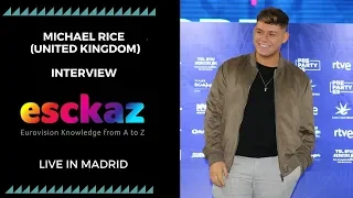 ESCKAZ in Madrid: Interview with Michael Rice (United Kingdom) (at PrePartyES 2019)