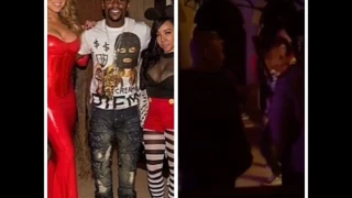 Busted!! T.I. wife Tiny dirty dancing on Floyd Mayweather is still in his mind