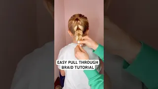 EASY PULL THROUGH BRAID HAIR TUTORIAL | Audrey and Victoria #hairtutorial #hairstyle