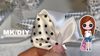 В ГОРОШЕК⚫️ БАНТИКИ КАНЗАШИ/Kanzashi flowers DIY