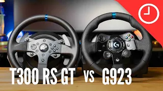 Well, this wasn’t what I expected: Logitech G923 vs Thrustmaster T300RS GT