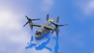 Lego V-22 Osprey speed build