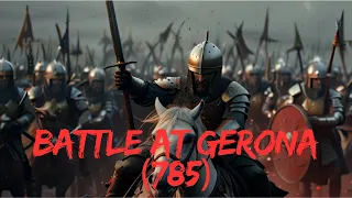 Charlemagne Defeats the Moorish Army and Strengthens the Borders of the Carolingian Empire.