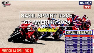 Hasil Motogp Hari ini~Hasil Sprint Race Gp Amerika 2024~Klasemen Motogp 2024~Jadwal Motogp 2024