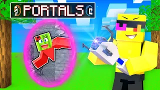 Cheating Using PORTALS In Minecraft Hide and Seek!