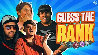 Guess The Rank FT. @TbOnetv @Pinkcess @fa2GOD @lordbathura | Velocity Gaming