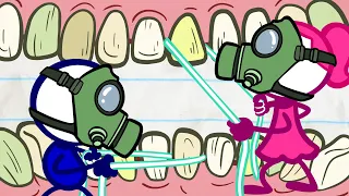 Pencilmate's Teeth Need A Deep Clean!|Animated Cartoons Characters|Animated Short Films|Pencilmation