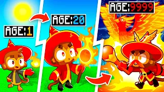 Evolving MONKEY to GOD MONKEY in BALLOONS TD BATTLES