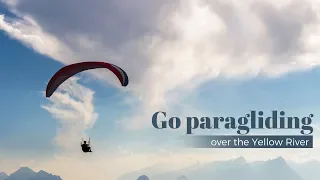 Live: Go paragliding over the Yellow River 2019滑翔伞锦标赛永靖开赛 空中俯瞰黄河三峡