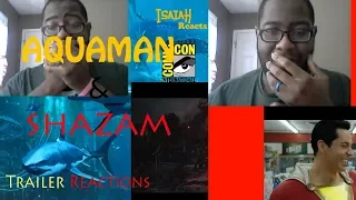 SDCC 2018 | DC: AQUAMAN & SHAZAM Official Trailers | Trailer Reaction
