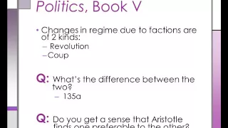 Aristotle Politics Book 5