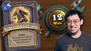 FREE 12 WINS w/ Banned Robes of Gaudiness!!  | Duels | Hearthstone