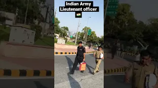 Indian Lieutenant officer killer entry #shorts #armylover #armyofficer