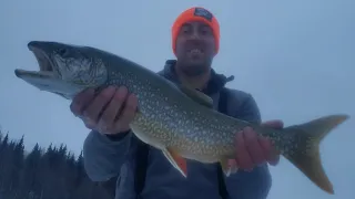 Alaska Lake Trout Icefishing