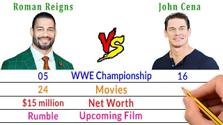 Roman Reigns Vs John Cena Comparison - Bio2oons