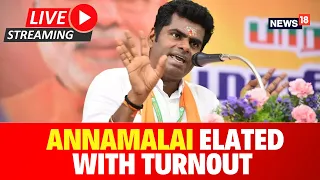 Annamalai LIVE | Lok Sabha Elections 2024 LIVE | Annamalai Elated With Record Voter Turnout