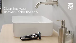 How to clean your Philips Shaver S5000 and S7000 under the tap