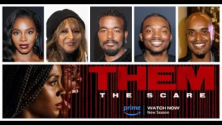 Them: The Scare interviews with Deborah Ayorinde, Pam Grier, Luke James, and Little Marvin