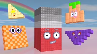 New Meta Numberblocks StepSquad Standing Tall ONE vs 800 vs 1900 BILLION Numberblocks Numbers