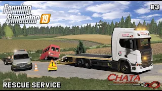 Rescuing MERCEDES van from ditch | Rescue Service | Farming Simulator 19 | Episode 3