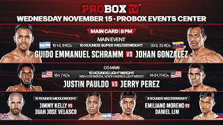 Live on ProboxTV  Guido Schramm VS Johan Gonzalez