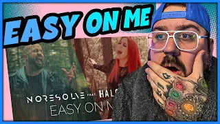 First Time Hearing Adele - Easy on Me - Rock Cover by @Halocene x @No Resolve