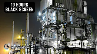 Industrial WHITE NOISE Sounds - 10 Hours Black Screen | Sounds for Relaxing, Sleeping, Study