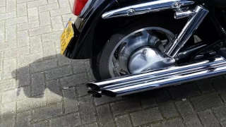 Honda valkyrie dempers verwijderd cobra 6 in 6.