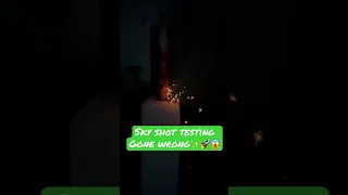 Skyshot testing gone wrong❌❌ diwali Crackers #shorts #shortvideo #youtube #youtuber #diwali #festive