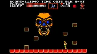 悪魔城伝説　ノーミス1周クリア (Castlevania III)