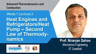 Lec 3: Heat Engines and Refrigerators/Heat Pump – Second Law of Thermodynamics