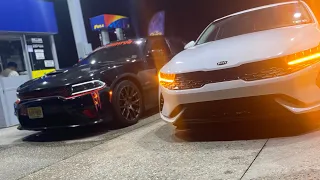 Charger Rt vs Kia k5 & Camaro ls2 ￼