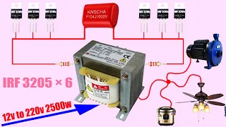 How to make a simple inverter 2500W,  mosfet, creative prodigy #3