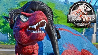 Spiderman vs HULK, BATMAN Indoraptor, JOKER Albertosaurus Dinosaurs Fight 🌍 JURASSIC WORLD EVOLUTION