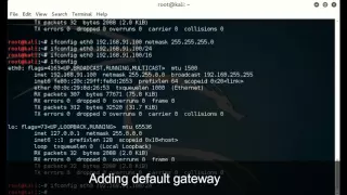 How to configure Network Adapter in Kali Linux using Command Line Interface (CLI)