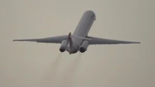 Incredible Meridiana MD-80 Takeoff!!